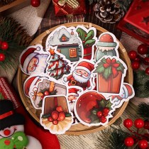 新しいオリジナルクリスマス DIY デコレーション 50 スノーフレークウィンドウステッカー非繰り返し防水クリスマスステッカーパック
