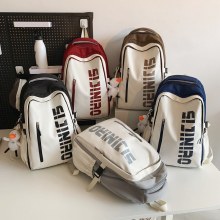 バックパック 2024 新しいメンズとレディースカジュアルバックパック大容量レター中高生スクールバッグ