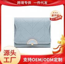 2023 新しい女性のショート財布日本と韓国の小さな新鮮な 三つ折り 小さな財布学生女性小銭入れ