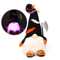 ランプ付きのハロウィーンの装飾、非織りゴーストフェスティバル、顔のない、老人ドールガンドーフ装飾