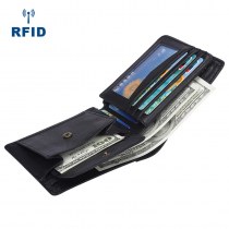 メンズ 財布 RFID ビジネス 財布 ショートクラッチ レザーウォレット メンズ小銭入れ メンズバッグ卸売