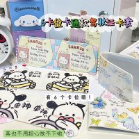 オリジナル 6 カードスロット折りたたみレザー PU カードホルダー運転免許証ドキュメントホルダー従業員の仕事カードホルダー小さなカード保護カバー