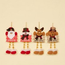 新しいクリスマス装飾ビーズ長い脚ペンダントクリスマスブランド鹿老人雪だるまクマクリスマス用品かわいいペンダント