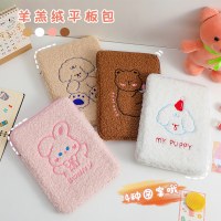 学生かわいいぬいぐるみ肥厚タブレット収納袋少女漫画犬 11 インチ ipad 保護カバーライナーバッグ女性のための