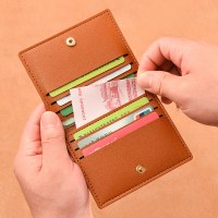 人気のレディースカードホルダー、超薄型でコンパクトな銀行IDカードホルダー、運転免許証用の小さな財布、メンズのシンプルな消磁カードホルダー