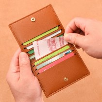 人気 のレディースカードホルダー、超薄型でコンパクトな銀行IDカードホルダー、運転免許証用の小さな財布、メンズのシンプルな消磁カードホルダー