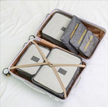 旅行用収納袋 6個セット 衣類整理袋 スーツケース 下着分別収納袋 6点セット