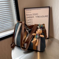 バッグ レディース 大容量 キャンバスバッグ 新しいレディースバッグ トートバッグ 大学生クラス布バッグ 通勤 シングルショルダー メッセンジャーバッグ