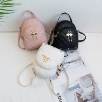 レディースバッグ新しいスタイル白鳥ペンダント刺繍二重層ハンドバッグカジュアルミニバッグミニバックパック