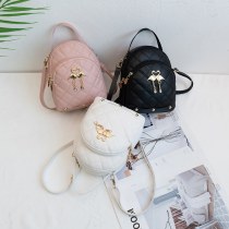 レディースバッグ新しいスタイル白鳥ペンダント刺繍二重層ハンドバッグカジュアルミニバッグミニ バックパック