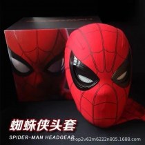 スパイダー - マンのフードは、手動電気、点滅、マスク、スーパーヒーロー遠征隊ヘルメットによって操作できます
