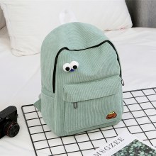 新しいスクールバッグ女子学生キャンパス小さな新鮮なバックパック中学生大学生かわいいレトロなコーデュロイバックパック
