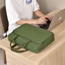 見栄えの良い女性用 14 インチ ラップトップ バッグ、Apple および Huawei に適しています 16 インチ ノートブック ショルダー クロスボディ バッグ 15.6
