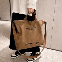 日本製キャンバスメンズとレディースクロスボディバッグウォッシュドキャンバス肥厚ハンドバッグ大容量トレンディアーバン文学学生バッグ