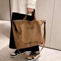 日本製キャンバスメンズとレディースクロスボディバッグウォッシュドキャンバス肥厚ハンドバッグ大容量トレンディアーバン文学学生バッグ