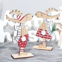 クリスマス装飾、組み立て塗装木製製品、パーティーテーブル装飾