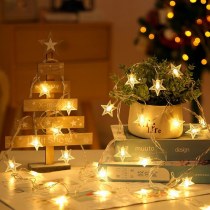 カスミソウ LED スター五芒星のストリングライトホリデークリスマスキャノピー結婚式の寝室のレイアウトキャンプ装飾ライト