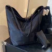 韓国風シンプルナイロン大容量布バッグ新しいレイジースタイルカジュアル多用途ショルダートートバッグ
