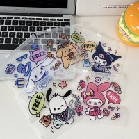 14*14 センチメートル保存袋漫画かわいい透明ジッパージッパー包装袋スナックジュエリー保存袋密封袋