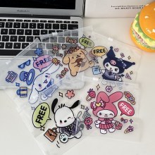 14*14 センチメートル保存袋漫画かわいい透明ジッパージッパー包装袋スナックジュエリー保存袋密封袋