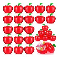5 パック ストレート ヘア クリスマス アップル プラスチック ボックス キャンディ包装ボックス ギフト キャンディ パーティー用品 フェスティバル