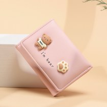 韓国スタイルのレディース財布ショートガールズシンプルな学生マルチカードスロットクラッチ新しい財布小銭入れ卸売
