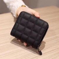 スイートウォレット レディース ショートフォールディングウォレット ジッパーバックル コインクリップ ポータブルカードホルダー マルチスロットカードホルダー