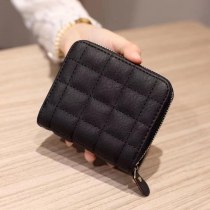 スイートウォレット レディース ショートフォールディングウォレット ジッパーバックル コインクリップ ポータブルカードホルダー マルチスロットカードホルダー