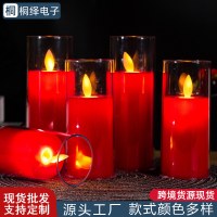 レッドシミュレーションLED電子キャンドルライトスイングクリエイティブ結婚式の誕生日ファイル提案告白提案a卸売