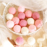 5 センチメートルクリスマスボールクリスマス装飾糸ボール巻きボールクリスマスツリー装飾ペンダント手作りボール花アクセサリー