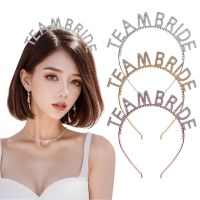 レターヘッドバンドブライドメイドTEAMBRIDEクラウン服貿易モデル