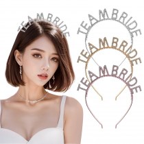 レターヘッドバンドブライドメイドTEAMBRIDEクラウン服貿易モデル