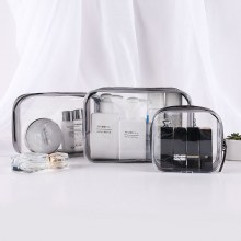 PVC化粧品バッグ、透明防水収納バッグ、旅行用簡易大容量収納バッグ、洗浄トイレバッグ4点セット