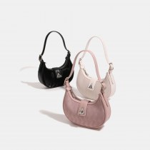 ピンク ダイヤモンド三日月バッグ 2024 春夏新作脇の下バッグニッチハイエンドシングルショルダークロスボディバッグ