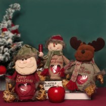 香港愛クリスマスアップルバッグサンタ雪だるまキャンディバッグクリスマスイブ子供用ギフトバッグ