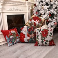 新しいクリスマス新製品ヨーロッパとアメリカのクリスマス正方形枕カバーホームクリスマス装飾窓雰囲気装飾用品