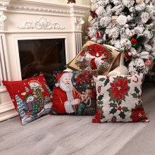 新しいクリスマス新製品ヨーロッパとアメリカのクリスマス正方形枕カバーホームクリスマス装飾窓雰囲気装飾用品