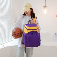 新しいバスケットボールバッグ対照的な色のバックパック男性と女性の同じスタイルのアウトドアバッグバスケットボールトレーニングバックパック