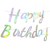 新款炫彩连体生日