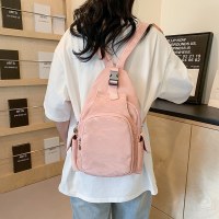 2024 新多機能ファッション多用途カジュアル小型バックパック女性の 3 目的軽量チェストバッグマルチコンパートメントショルダーバッグ