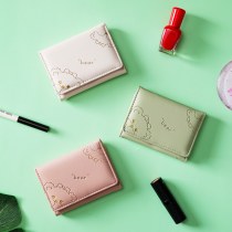 クマガール新韓国スタイル三つ折りショート女性の財布卸売インファッション折りたたみ財布財布