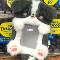 3 インチの小さなカードかわいい動物ぬいぐるみカードホルダー韓国インキャンパス写真食事カードアイドルディスプレイ子犬ペンダント