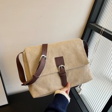 大容量韓国スタイルの女性のバッグ 2024 新しいレトロショルダーバッグシンプルな脇の下バッグファッションメッセンジャーバッグ女性のための