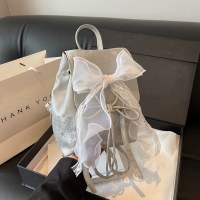 韓国ニッチ弓バックパック女性の 2024 新しいファッションカジュアル小型バックパック旅行バックパック