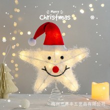 アイアン LEDライト 光る クリスマス飾り サンタクロース 雪の結晶 クリスマスツリー ツリー トップスター