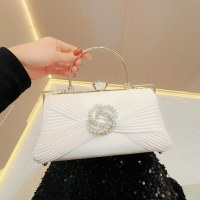 ダイヤモンドがちりばめられたレディースハンドバッグ、レディースパーティー宴会ハンドバッグ、ワンショルダークロスボディバッグ、イブニングバッグ