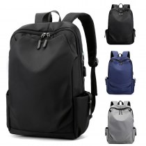 撥水学生通学旅行バックパックカジュアルコンピュータ アウトドア メンズバックパック USB 充電バックパック