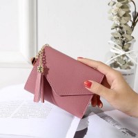 新しいスタイルの女性用財布、ロングとショート、かわいいタッセルミニ小銭入れ、複数のカードスロット、学生財布