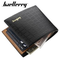 baellerry 新しいメンズショートクロコダイルパターンレトロ財布シンプルなファッション水平クリエイティブカードホルダー卸売