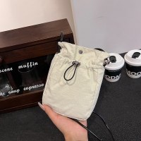 携帯電話バッグ レディース 日本と韓国 軽量 巾着 キャンバス スモールバッグ 多用途 ミニショルダー クロスボディ 小銭入れバッグ